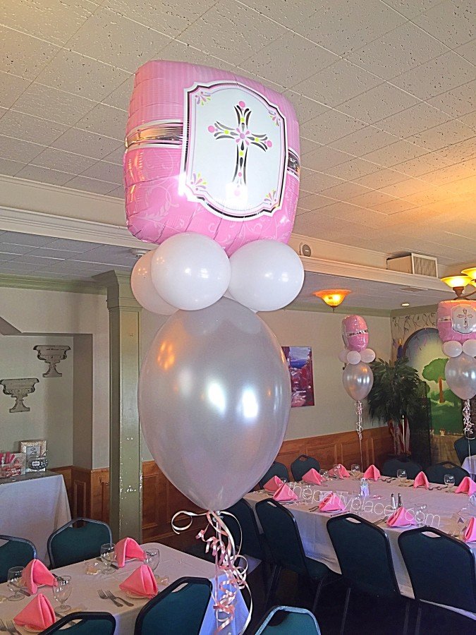 Communion balloon Centerpieces