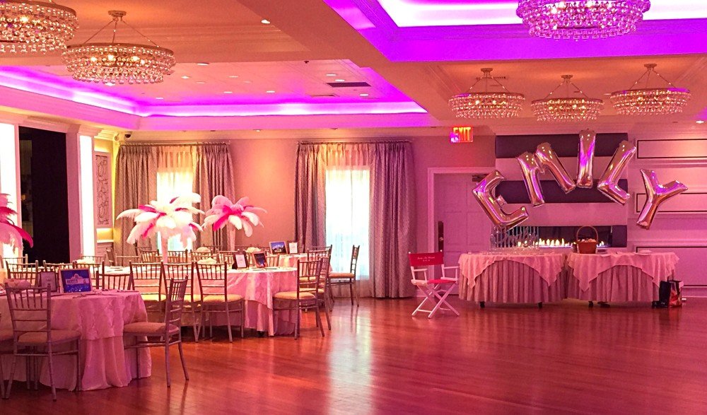 Hot pink feathers for Bat Mitzvah
