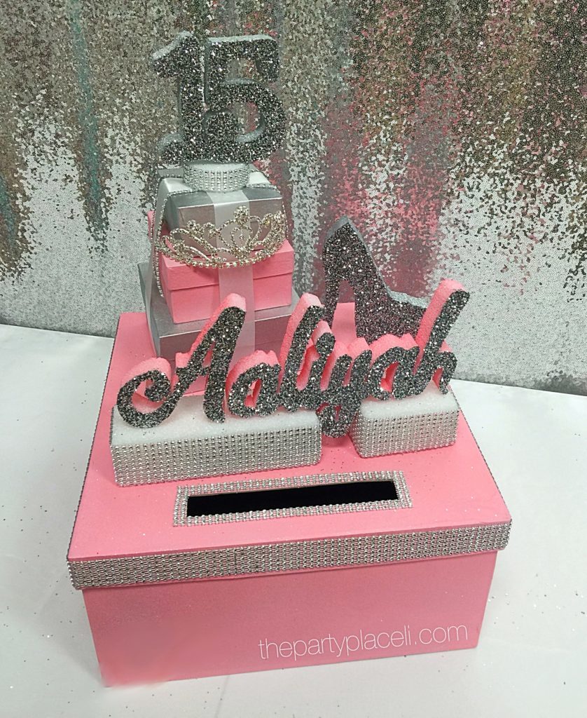 Tiara and heels card box