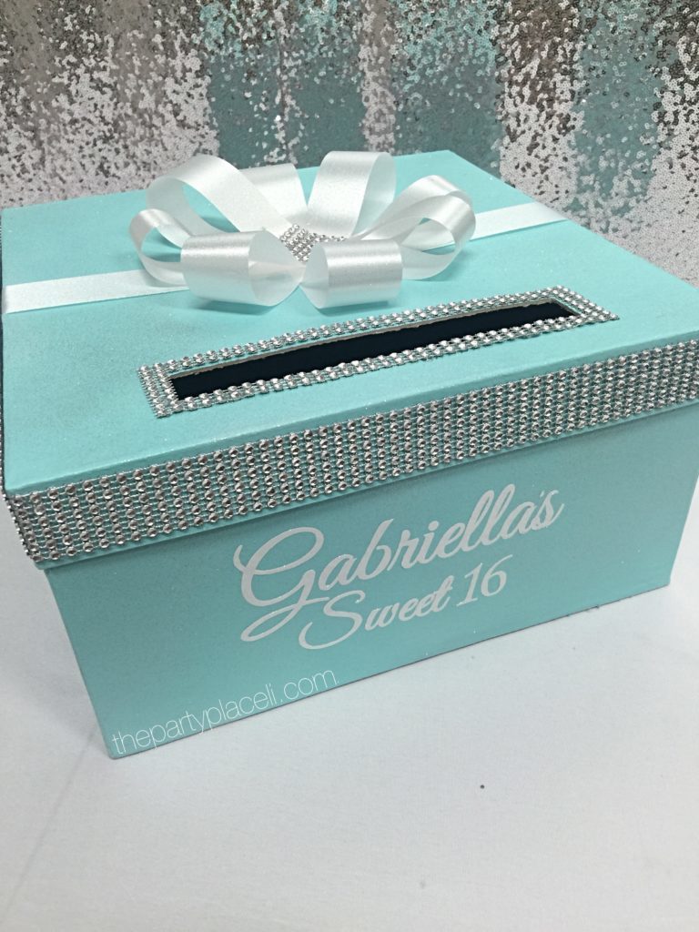 Tiffany card box sweet 16