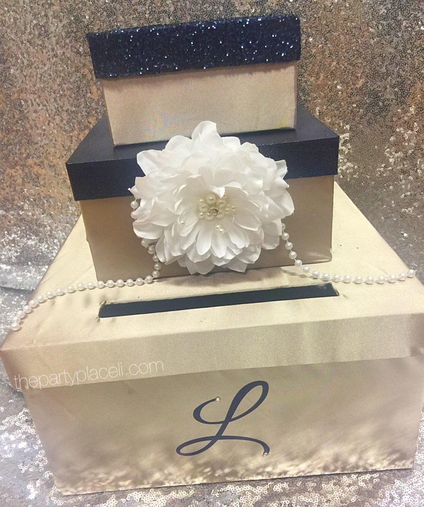 Satin Card box with Swarovski crystal