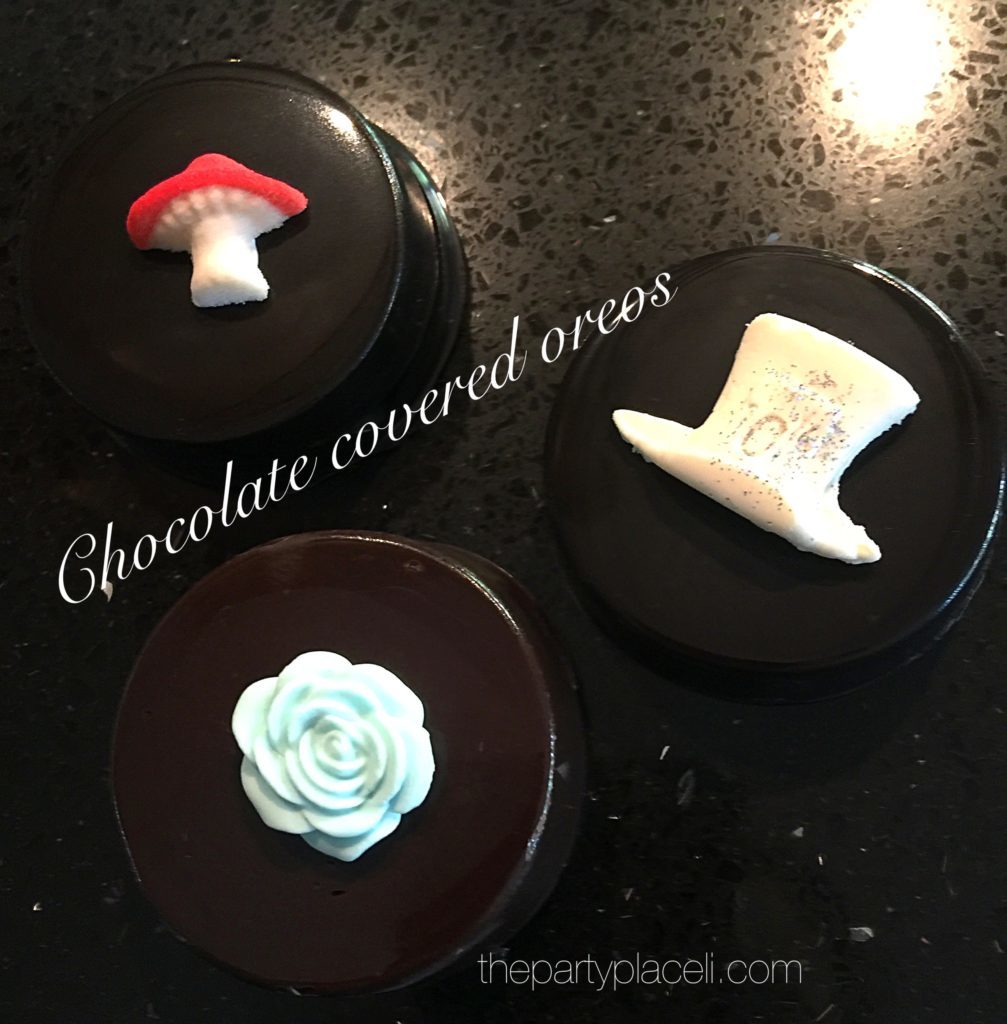 Chocolate covered oreos candy buffet