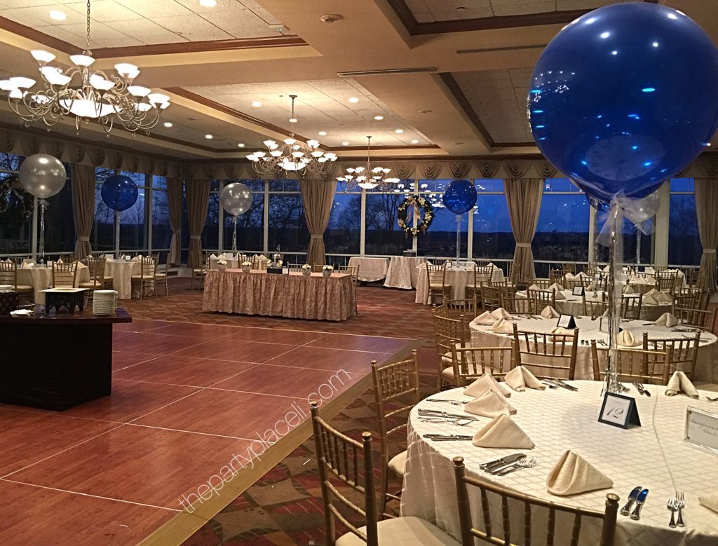 Large balloons with tassels