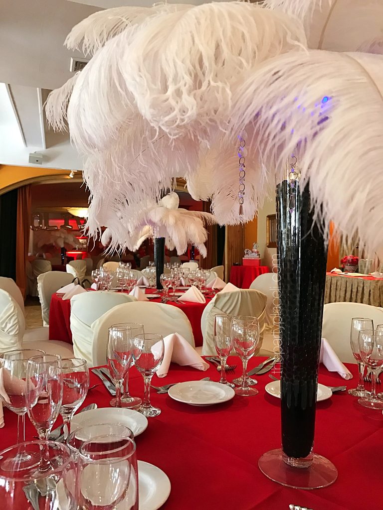 Feather Centerpieces, The Party Place LI