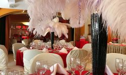 Feather Centerpieces