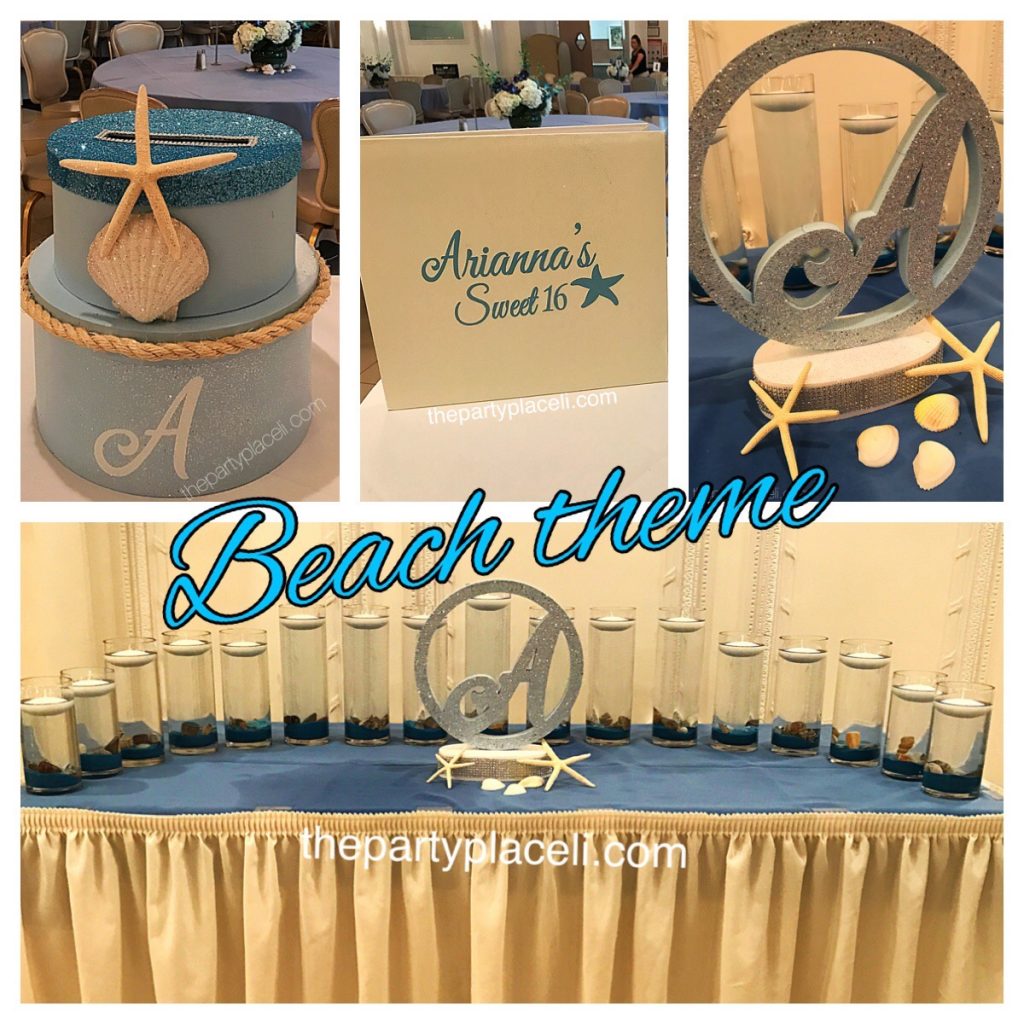 Elegant under the sea themed sweet16  Sea wedding theme, Sweet 16 themes, Beach  themed party