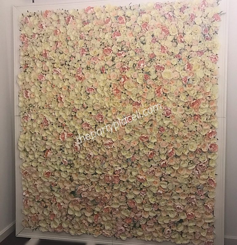 Flower wall rental Long Island The Party Place LI The Party Specialists